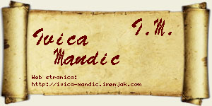 Ivica Mandić vizit kartica
